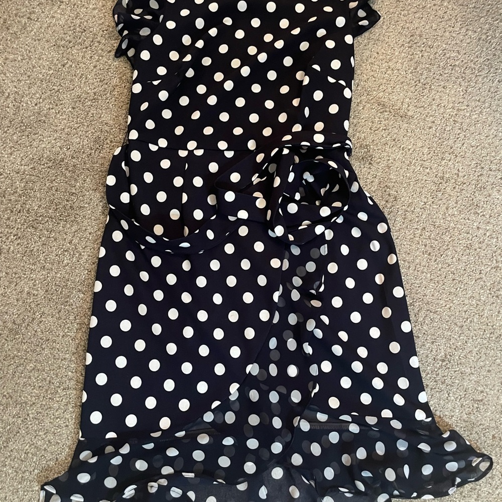 Shelby & Palmer Black and White Ruched Sheath Dress